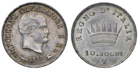 VENEZIA Napoleone (1804-1814) 10 Soldi 1813 V - Gig. 185 AG (g 2,51) RR

FDC