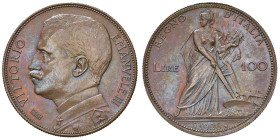 Vittorio Emanuele III (1900-1946) 100 Lire 1926 - Mont. manca (Mont. 30 indica AG); PP manca; Simonetti manca (Simonetti 10/1 indica AG) AE (g 19,57) ...