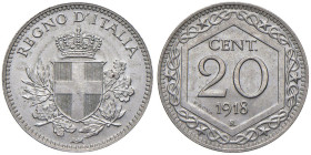 Vittorio Emanuele III (1900-1946) 20 Centesimi 1918 Prova - Luppino PP 229ter; PP 308 NI RRRR Moneta estremamente rara da reperirsi, piu' di quanto no...