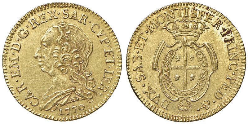 Carlo Emanuele III (1755-1773) Monetazione per la Sardegna - Mezzo carlino sardo...