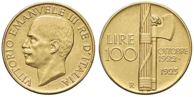 Vittorio Emanuele III (1900-1946) 100 Lire 1923 - Nomisma 1051 AU R Segnetto al ...