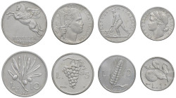 REPUBBLICA ITALIANA (1946-) 10, 5, 2 e 1 Lira 1946 - IT Lotto di quattro monete sigillate qSPL da Numismatica 2P Verona

qSPL