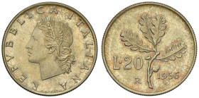 REPUBBLICA ITALIANA (1946-) 20 Lire 1956 prova - Gig. P11 BR RR

FDC