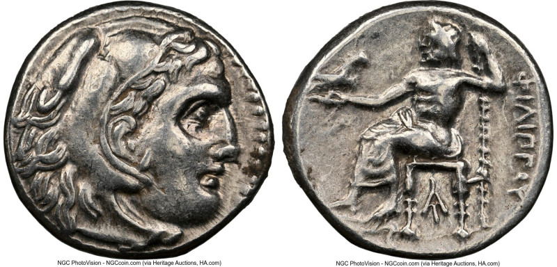 MACEDONIAN KINGDOM. Philip III Arrhidaeus (323-317 BC). AR drachm (16mm, 12h). N...