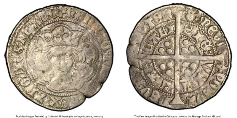 Henry VI (1st Reign, 1422-1461) Groat ND (1422-1430) VF35 PCGS, Calais mint, Pie...