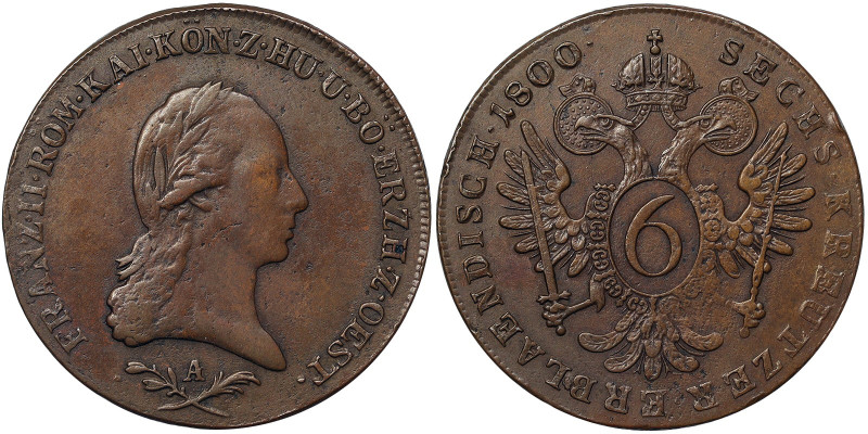 Austro-Hungarian Empire, Francis II, Holy Roman Emperor (1792/1806-1835), 6 Kreu...