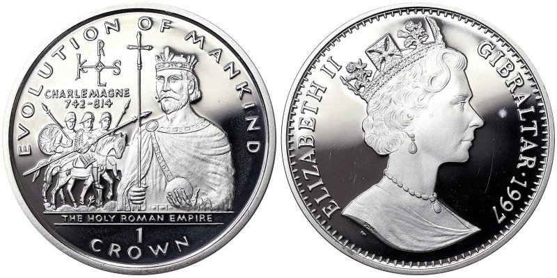 British Colony, Elizabeth II (1952-2022), Crown, 1997, The Holy Roman Empire. Ag...