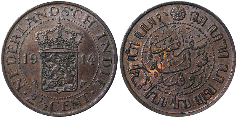 Kingdom of Netherlands (1817-1949), 2-1/2 Cents, 1914, Utrecht, Cu. 12,60 g, KM ...