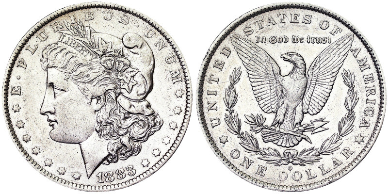 , 1 Dollar (Morgan 1878-1921), 1883, New Orleans, Ag. 26,73 g , KM 110, XF