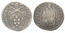 Ancona Testone 1559-1565

Ancona, Pio IV (1559-1565), Testone, non comune Ag mm 30 g 8,99 MB