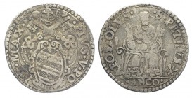 Ancona Testone 1566-1572

Ancona, Pio V (1566-1572), Testone, non comune Ag mm 30 g 9,28 MB+