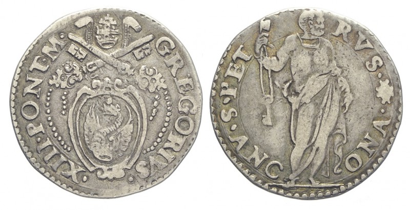 Ancona Testone 1572-1585

Ancona, Gregorio XIII (1572-1585), Testone s.d., non...