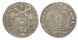 Ancona Testone 1575

Ancona, Gregorio XIII, Testone 1575, Rara Ag mm 29,5 g 9,26 BB