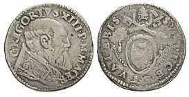 Macerata Testone 1572-1585

Macerata, Gregorio XIII (1572-1585), Testone s.d., RRR Ag mm 29,5 g 8,92 q.MB