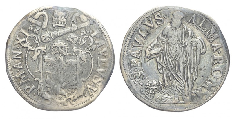 Roma Testone 1605-1621

Roma, Paolo V (1605-1621), Testone, RR Ag mm 30,5 g 9,...