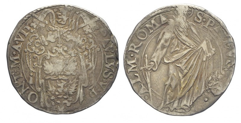 Roma Testone 1605-1621

Roma, Paolo V (1605-1621), Testone, RR Ag mm 29,5 g 9,...