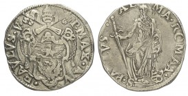 Roma Testone 1605-1621

Roma, Paolo V (1605-1621), Testone, Ag mm 29 g 9,42 q.BB