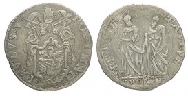 Roma Testone 1605-1621

Roma, Paolo V (1605-1621), Testone, Ag mm 31,5 g 9,17 lievi segni di montatura altrimenti q.BB