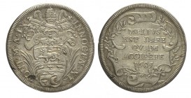 Roma Testone 1685

Roma, Innocenzo XI, Testone 1685, Rara Ag mm 32 g 9,16 piccola sfogliatura al dritto altrimenti SPL