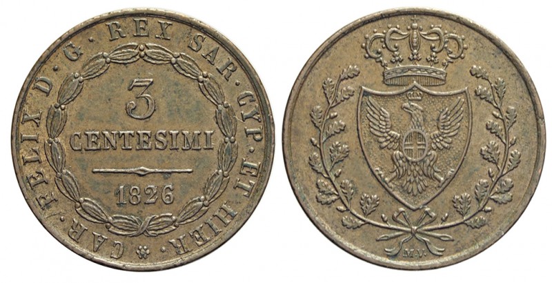 Savoia 3 Centesimi (1826)

Savoia, Vittorio Emanuele II Re Eletto, 3 Centesimi...
