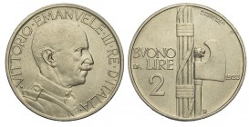 2 Lire 1923

Regno d'Italia, Vittorio Emanuele III, 2 Lire 1923, Ni mm 29 g 9,79 FDC