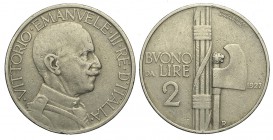 2 Lire 1927

Regno d'Italia, Vittorio Emanuele III, 2 Lire 1927, RR, Ni mm 29 g 9,83 BB