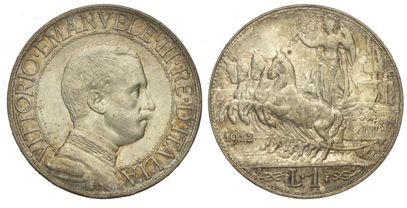 Lira 1912

Regno d'Italia, Vittorio Emanuele III, Lira 1912, Ag mm 23 bella pa...