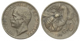 10 Centesimi 1919

Regno d'Italia, Vittorio Emanuele III, 10 Centesimi 1919, Rara Cu mm 22,5, q.SPL