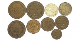 Roma Lotto

Roma, Gregorio XVI, Lotto di 9 monete, segnaliamo: Baiocco 1831 q.FDC, 20 Baiocchi 1834 SPL+, Baiocco 1840 SPL-FDC, 20 Baiocchi 1834 BB-...
