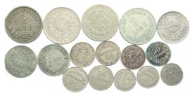 Regno Lotto

Regno d'Italia, Vittorio Emanuele II, Lotto di 16 monete in argento, segnaliamo: 2 Lire 1863 N stemma BB-SPL, 2 Lire 1863 T valore MB-B...