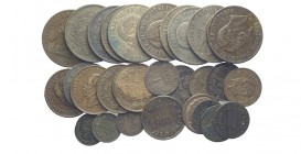 Regno Lotto

Regno d'Italia, Vittorio Emanuele II, Lotto di 24 monete in rame, segnaliamo: 5 Cent 1861 B MB, 5 Cent 1861 N SPL, 2 Cent 1861 N BB+. I...
