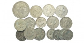Regno Lotto

Regno d'Italia, Umberto I, Lotto di 16 monete in argento, segnaliamo: 2 Lire 1885 BB, 2 Lire 1887 SPL, 2 Lire 1898 MB-BB, 2 Lire 1899 S...