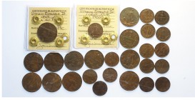 Regno Lotto

Regno d'Italia, Vittorio Emanuele III, Lotto di 27 monete senza ripetizioni, segnaliamo: 2 Centesimi 1910 FDC, Centesimo 1918 FDC sigil...