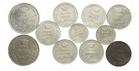Regno Colonie Lotto

Regno d'Italia, Vittorio Emanuele III Colonia Somalia, Lotto di 11 monete di cui 10 in argento, mediamente monete pulite altrim...