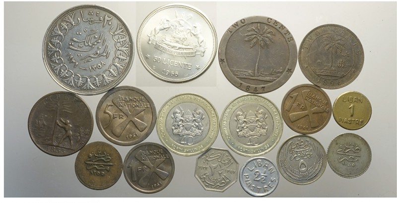 Africa Lot

Africa, Lotto di 16 monete, Egypt (5) Katanga (3) Kenya (2) Lesoth...