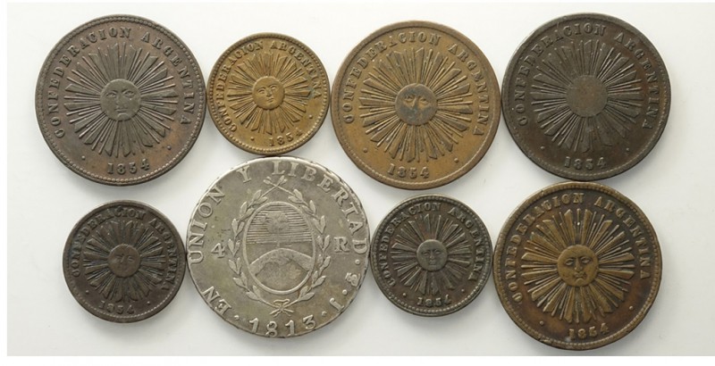 Argentina Lot

Argentina, Lotto di 8 monete, segnaliamo: 4 Reales 1813 PTS J R...