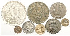 Asia Lot

Asia, Lotto di 8 monete, Burma (1) Korea (1) Malaya Malacca (1) Macao (1) Maldive (3) Malaysia (1), segnaliamo: Burma Mu CS1214 KM-7.1 q.S...