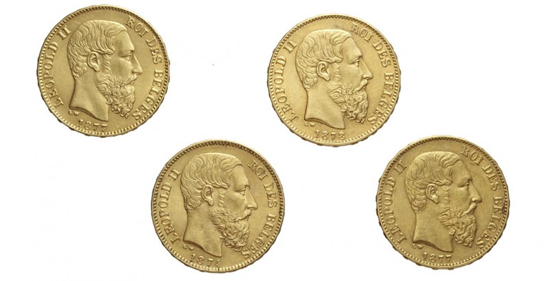 Belgium Lot

Belgium, Lotto di 4 monete da 20 Francs: 1874, 1877, 1877, 1878, ...