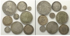 Bolivia Lot

Bolivia, Colonial, Lotto di 9 monete, segnaliamo: 8 Reales 1823 PTS PJ BB, 4 Reales 1776 PTS PR MB+, 2 Reales 1774 PTS JR MB