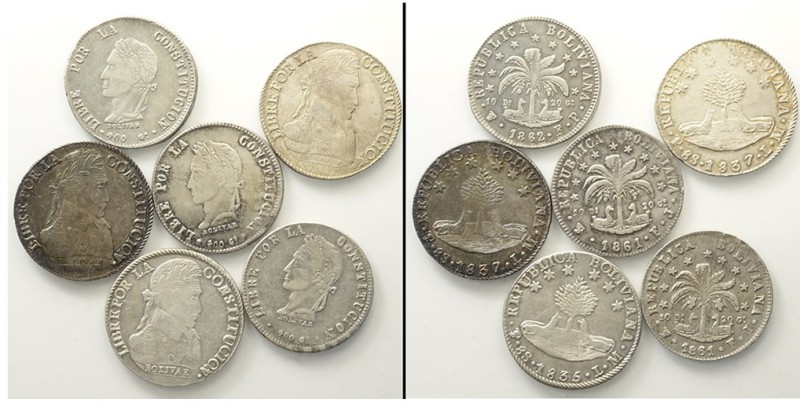 Bolivia Lot

Bolivia, Sol Coniage, Lotto di 6 monete da 8 Soles, segnaliamo: 1...