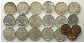 Bolivia Lot

Bolivia, Decimal Coniage, Lotto di 20 monete da 50 Centavos 1873-1942, segnaliamo: 1873 PTS FE KM-161.1 SPL-FDC, 1937 KM-181 SPL-FDC