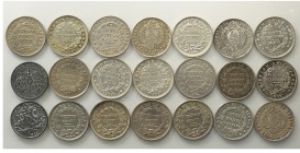 Bolivia Lot

Bolivia, Decimal Coniage, Lotto di 21 monete da 20 Centavos 1870-1942, segnaliamo: 1870 ER KM-154.1 BB-SPL, 1879 KM-166 BB-SPL, 1871 ER...