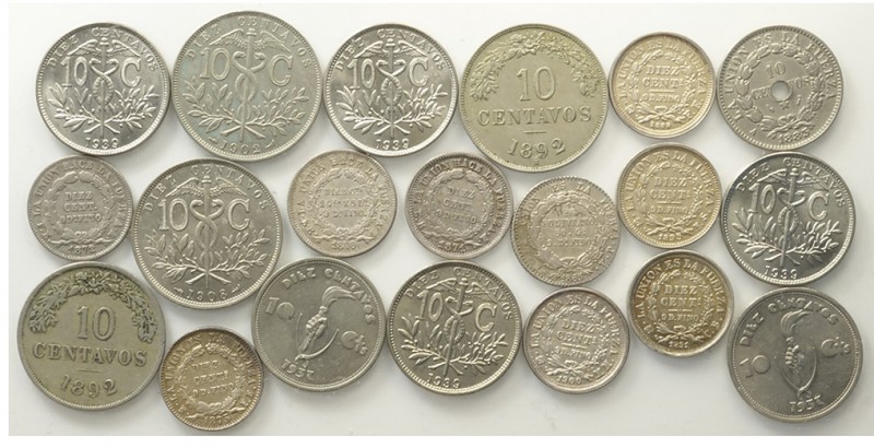 Bolivia Lot

Bolivia, Decimal Coniage, Lotto di 20 monete da 10 Centavos 1865-...