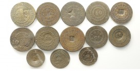 Brazil Lot

Brazil, Countermarked Coniage, Lotto di 13 monete, segnaliamo: Ceara 20 Reis above 40 Reis 1827 R KM-397 BB-SPL, Maranhao 20 Reis above ...