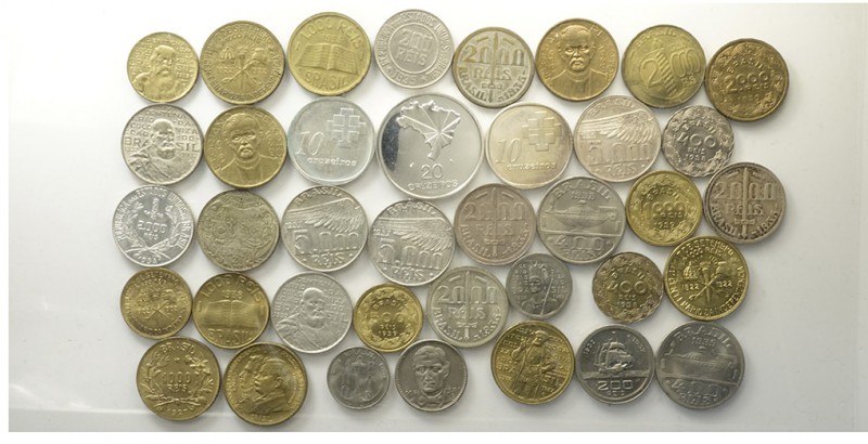 Brazil Lot

Brazil, Republic, Lotto di 38 monete 1922-1975, segnaliamo: 20 Cru...