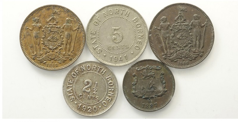 British North Borneo Lot

British North Borneo, Lotto di 5 monete, segnaliamo:...