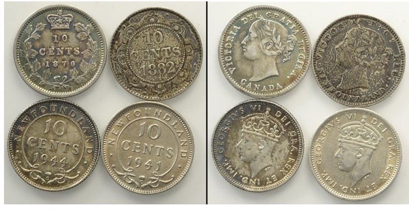 Canada Lot

Canada, Lotto di 4 monete da 10 Cents: 1870 KM-3 q.SPL, 1882 H KM-...