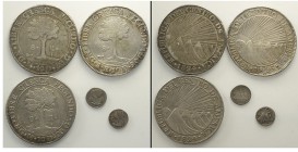 Central American Republic Lot

Central American Republic, Lotto di 5 monete, segnaliamo: 8 Reales 1824 NG M KM-4 BB (2 pz), 8 Reales 1846/2 NG AE KM...