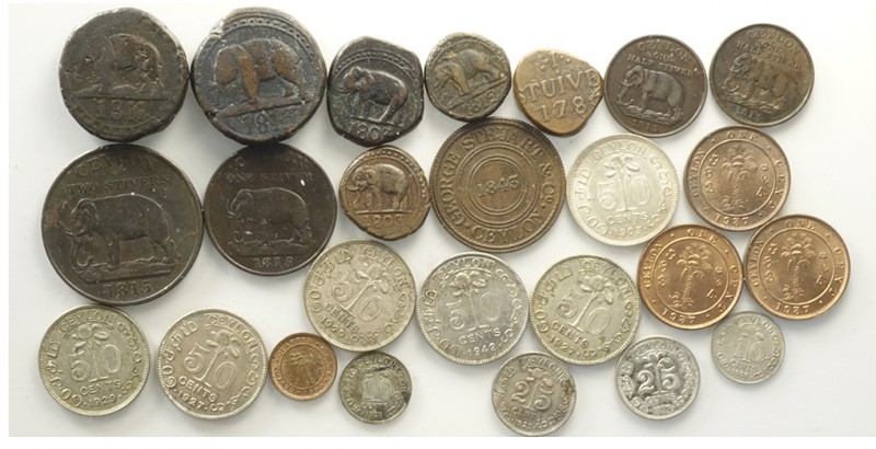 Ceylon Lot

Ceylon, Lotto di 25 monete, segnaliamo: 25 Cents 1899 KM-95 SPL, 1...