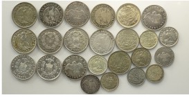Chile Lot

Chile, Decimal Coniage, Lotto di 24 monete da 10 e 20 Centavos, segnaliamo: 1866 KM-135 BB-SPL